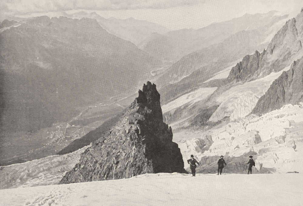HAUTE- SAVOIE. Le Rocher des Grands- mulets et la vallée de Chamonix 1900